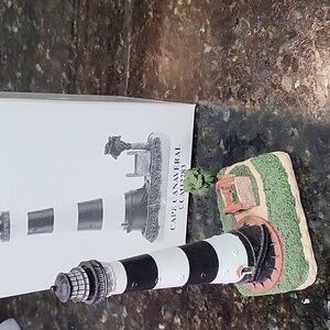 Vintage 1998 Lefton Historic American Lighthouse Cape Canaveral CCM12283 W/ Box